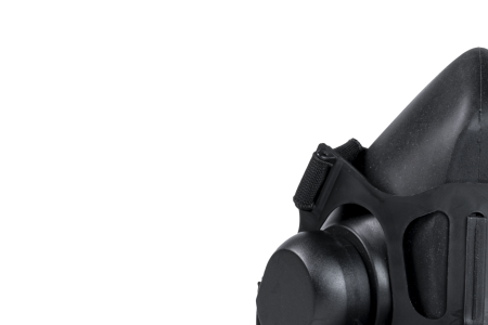 Polomaska s nádechovým filtrem vpředu